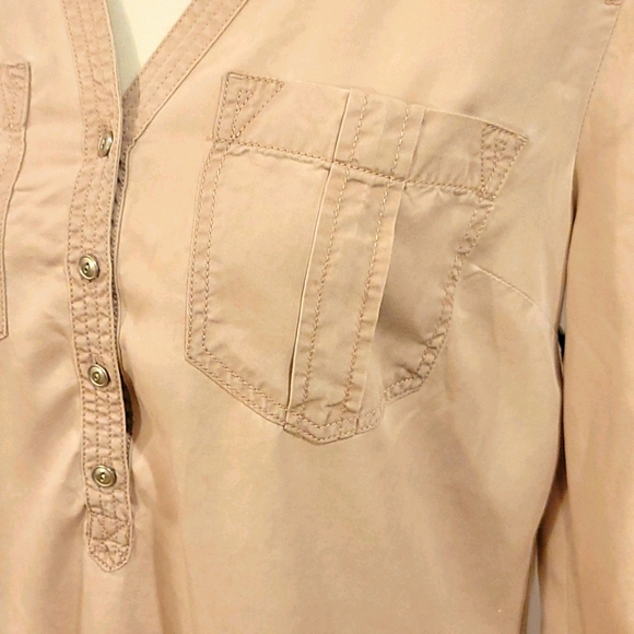 NWT Express Distressed Shirt Dress - Picture 2 of 8